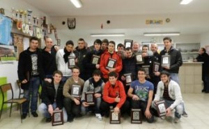 Les juniors du RC Saudrune récompensés pour leur parcours en championnat.