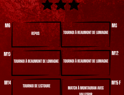 Un week-end bien rempli pour l’école de rugby